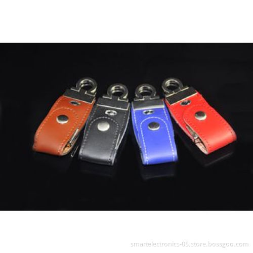 Leather USB flash drives, 64MB-128GB capacity, high quality, free logo printing, package, no MOQ